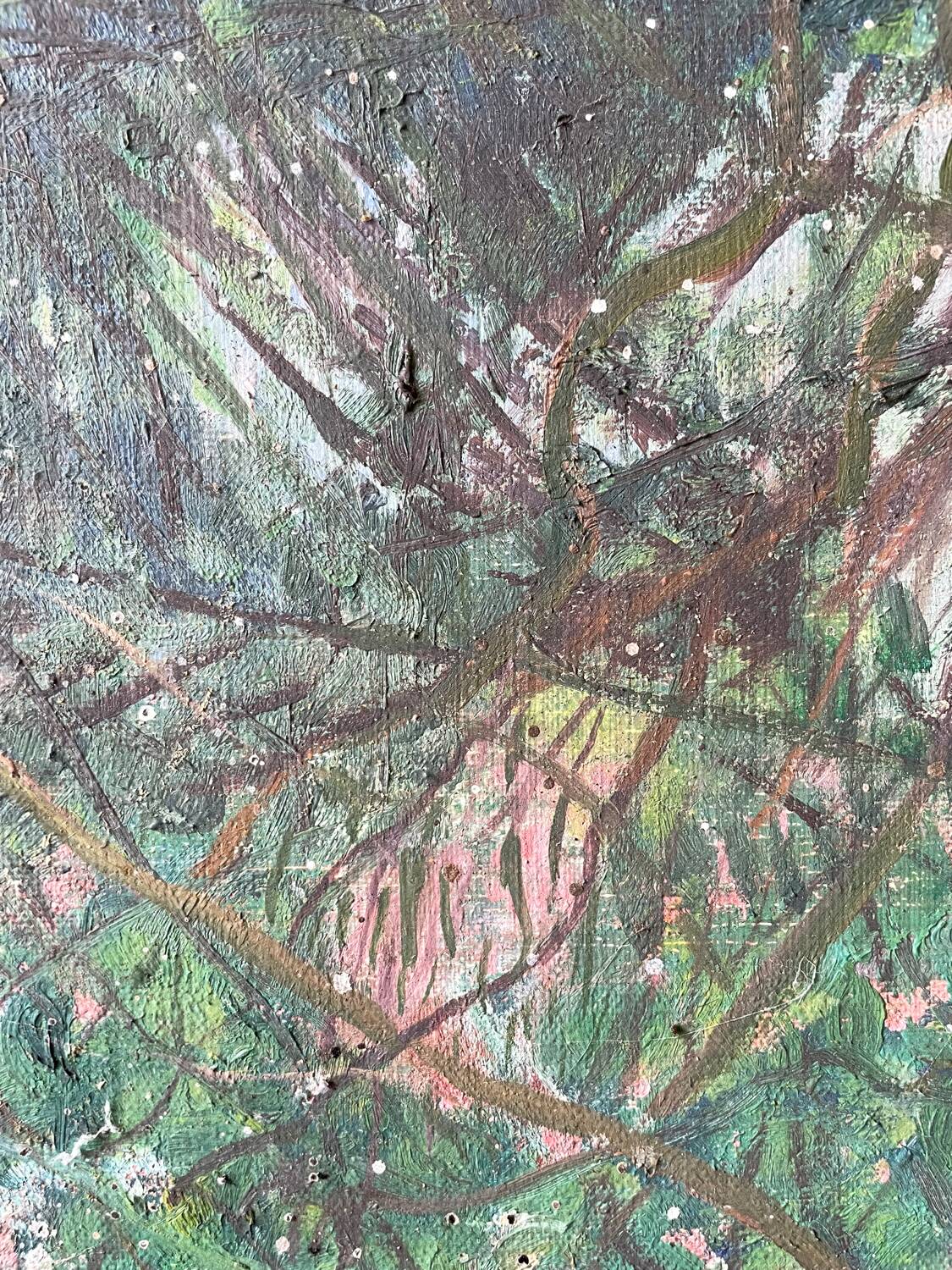 Vintage 70s landscape painting