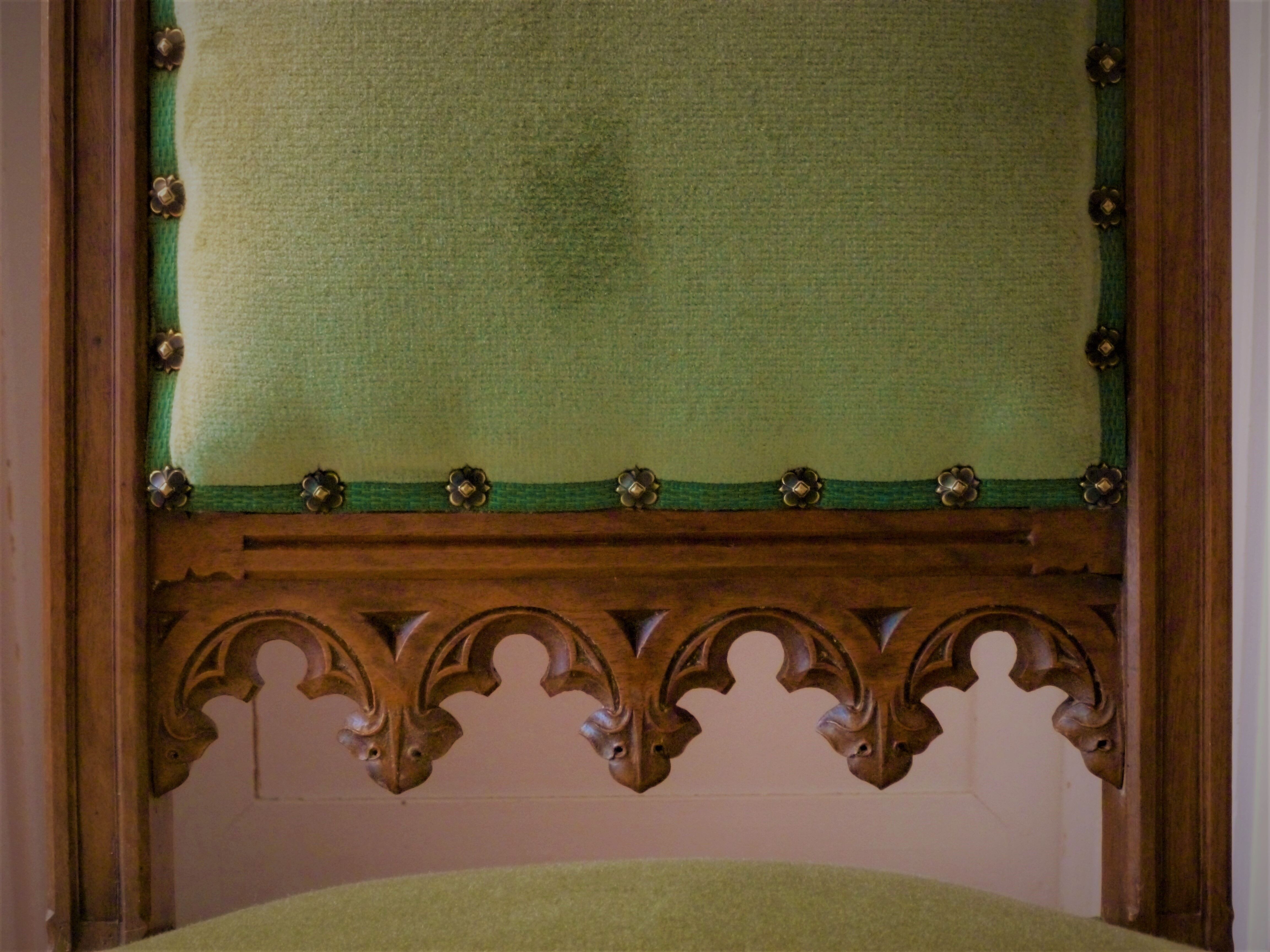 Pair of neo-Gothic chairs 19th century