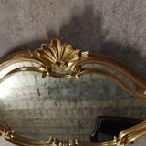 Old gilded wood mirror