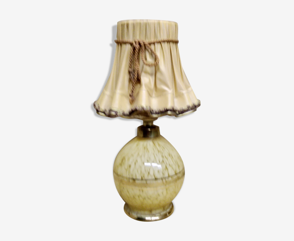 Lampe en verre de Clichy art deco
