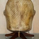 Chesterfield executive armchair in aniline leather