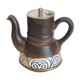 Sandstone teapot signed HB Quimper