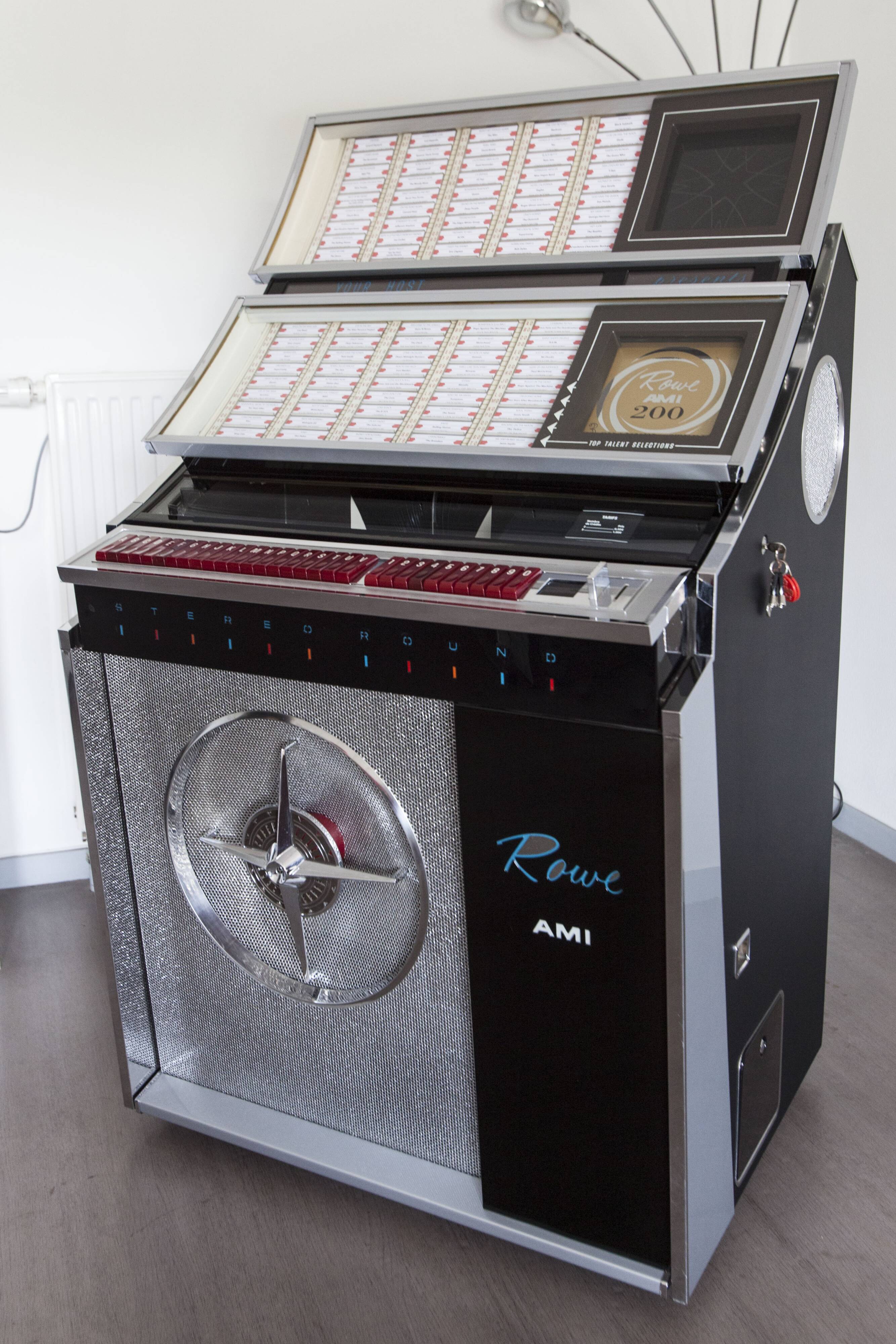 Jukebox Rowe friend from 1963 model "Jal" capa 100 vinyls pop, rock, metal compilation from 1950 to 1990