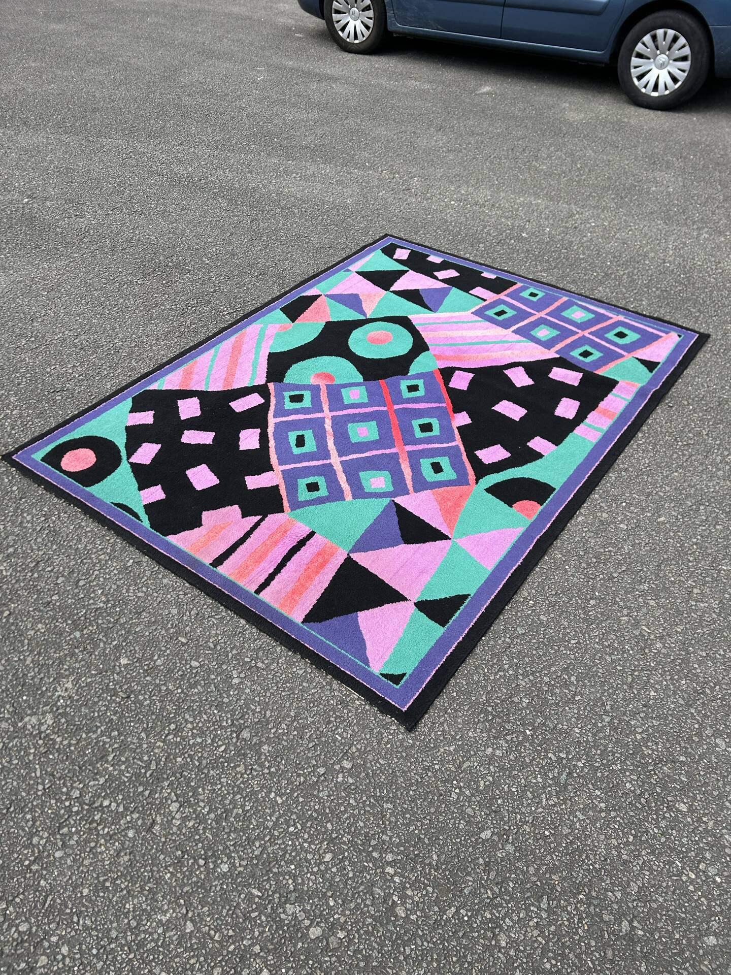 Tapis vintage style Memphis des années 1980