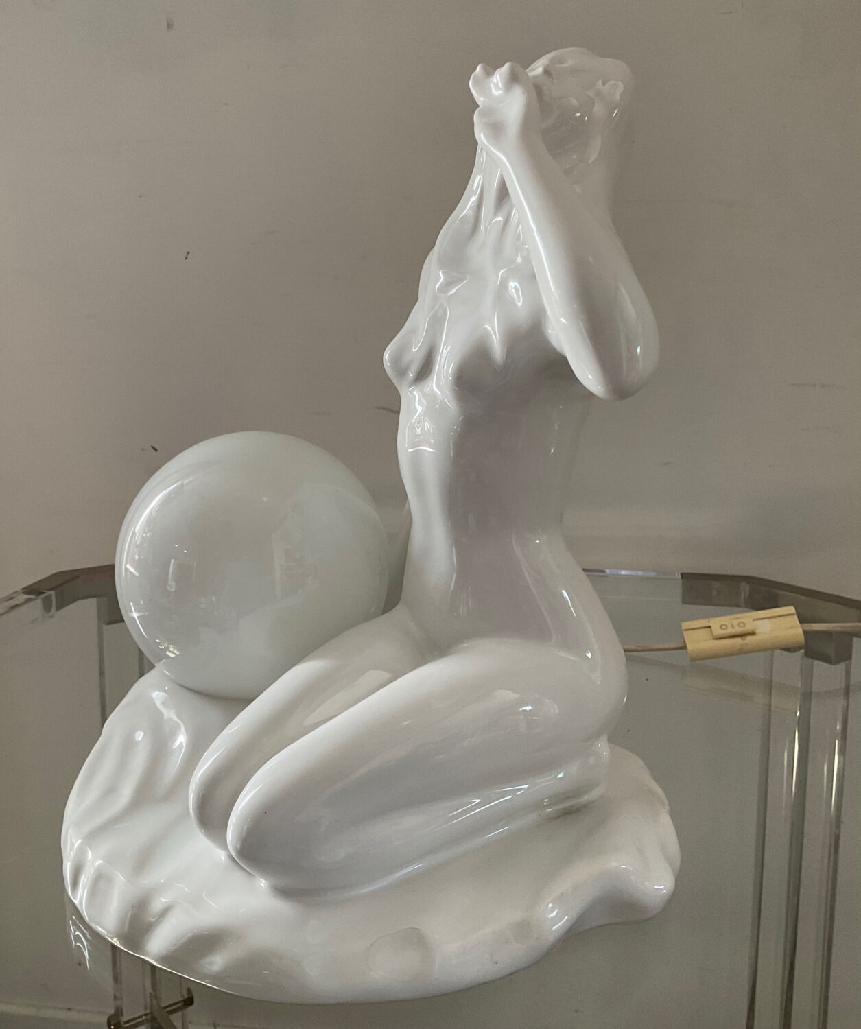 Vintage ceramic lamp from the 70s-80s