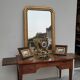 Louis XVI style flat desk in 19th century mahogany