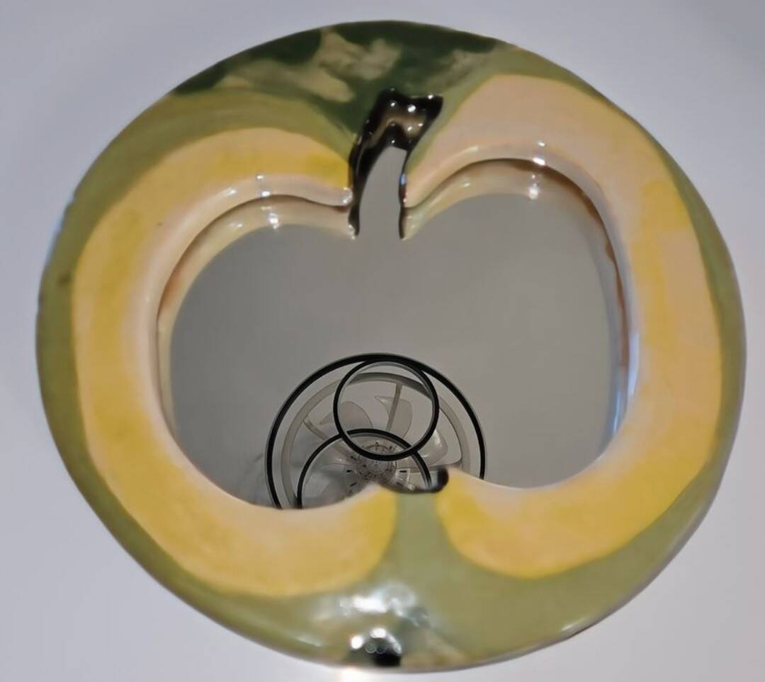 Ceramic apple mirror, 1970