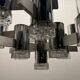Italian Large Midcentury Chrome Chandelier 15 Lights