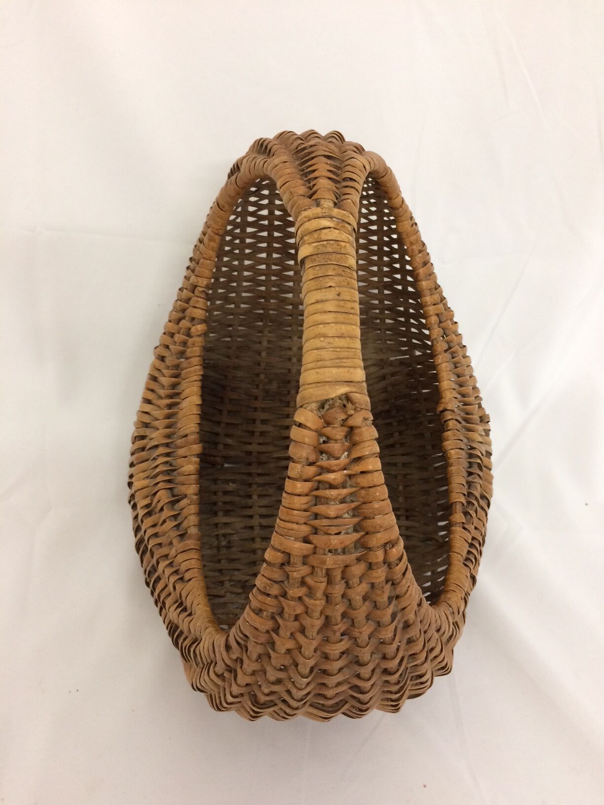 Vintage wicker gondola basket