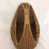 Vintage wicker gondola basket
