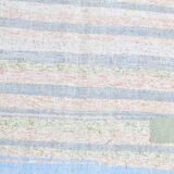 Light Blue & Off White Striped Kilim Rug, 230x310Cm