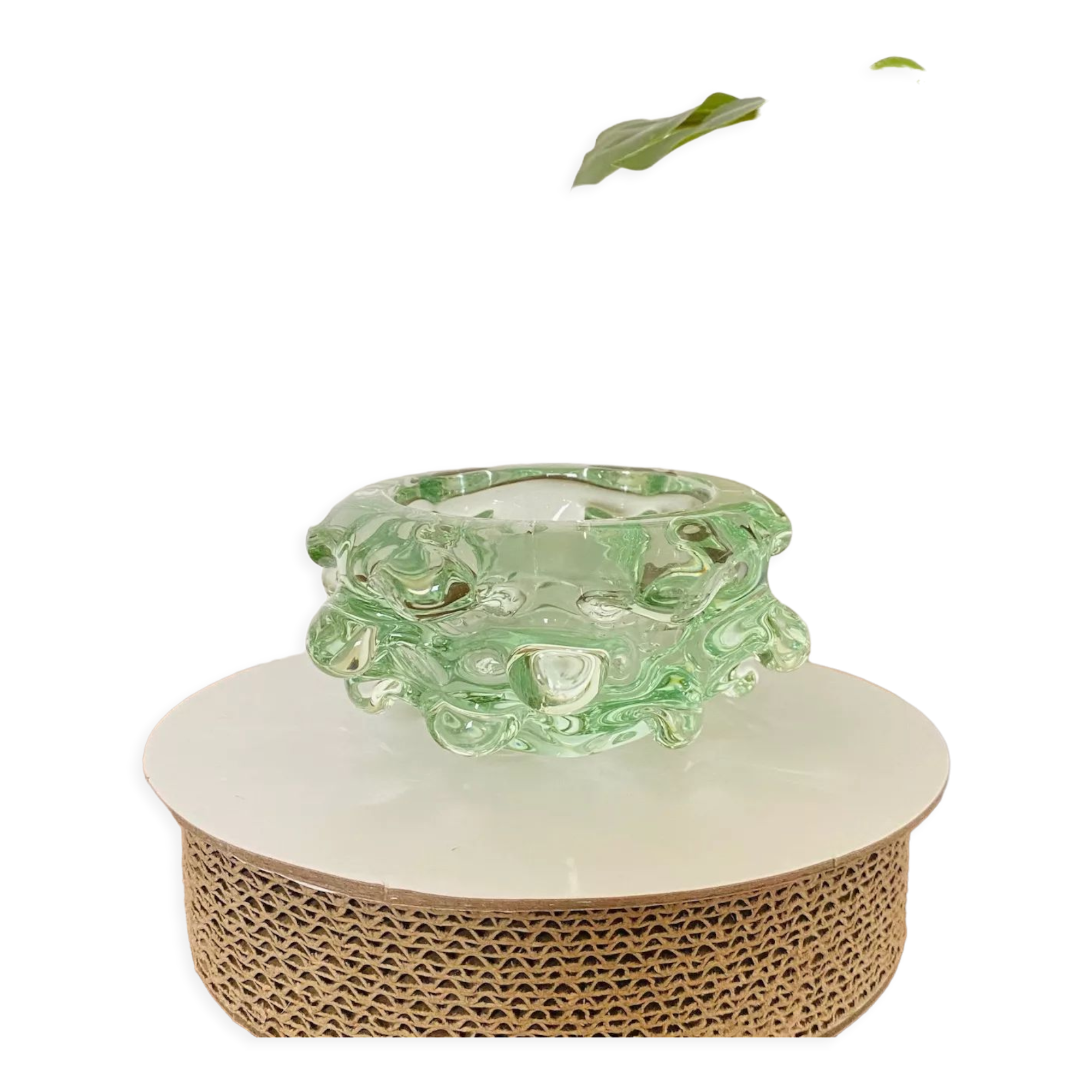 Green Murano bowl