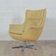 Large vintage swivel shell chair