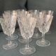 Set of 11 vintage cut glass glasses from Vmc Reims France, model Arlequin.