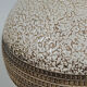 Round art deco ceramic lamp besnard style