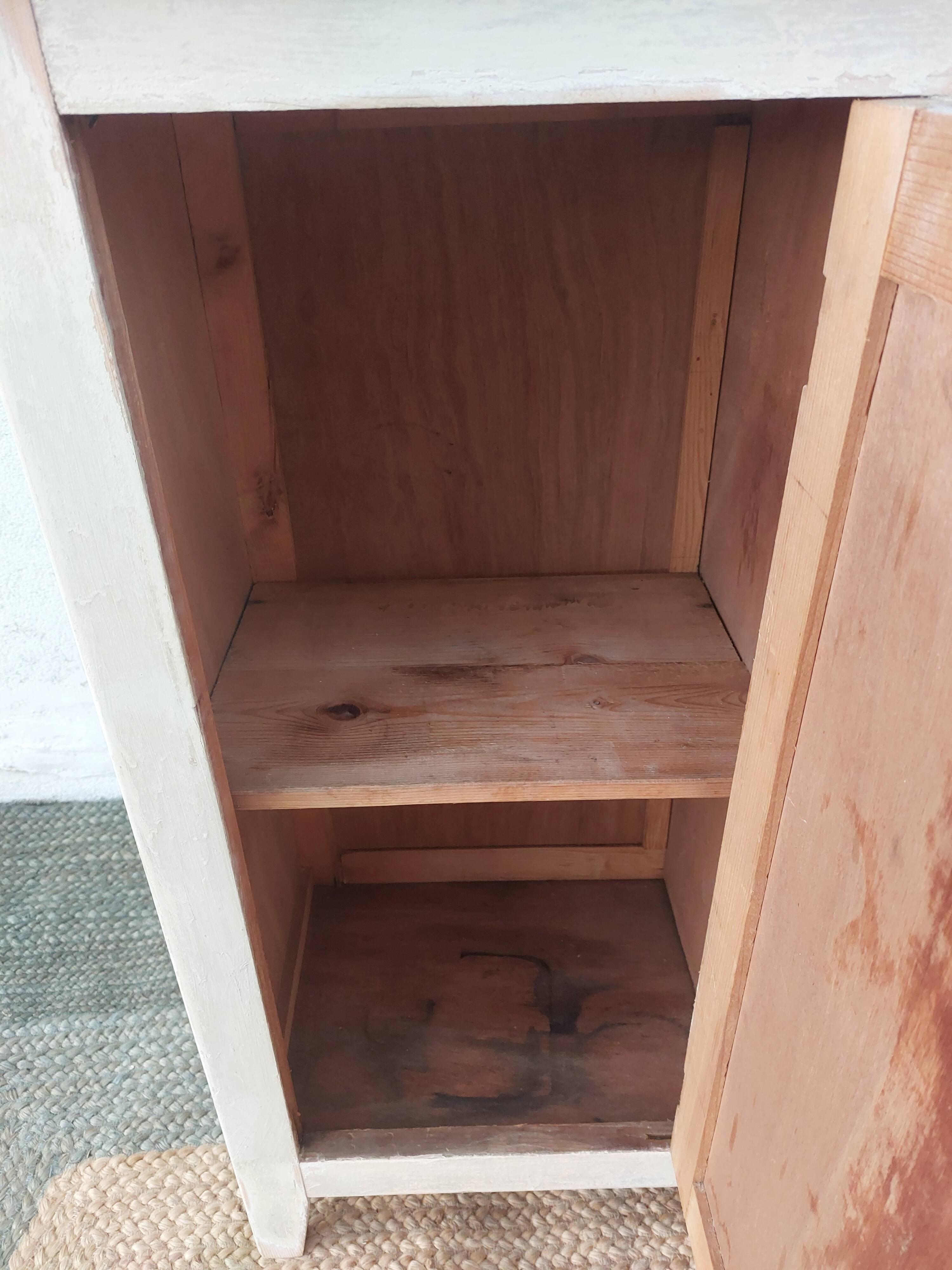 Parisian buffet, chippy paint effect