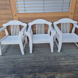 Vintage wooden outdoor furniture