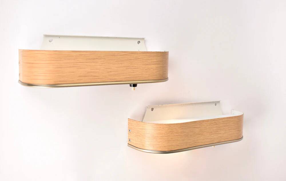 Scandinavian Vintage Wall Lights Imitation Wood