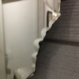 Beveled round mirror, 50 cm