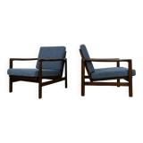 Pair of mid century armchairs "b7522 " by Zenon Bączyk,  Poland, 1960's