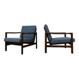 Pair of mid century armchairs "b7522 " by Zenon Bączyk,  Poland, 1960's