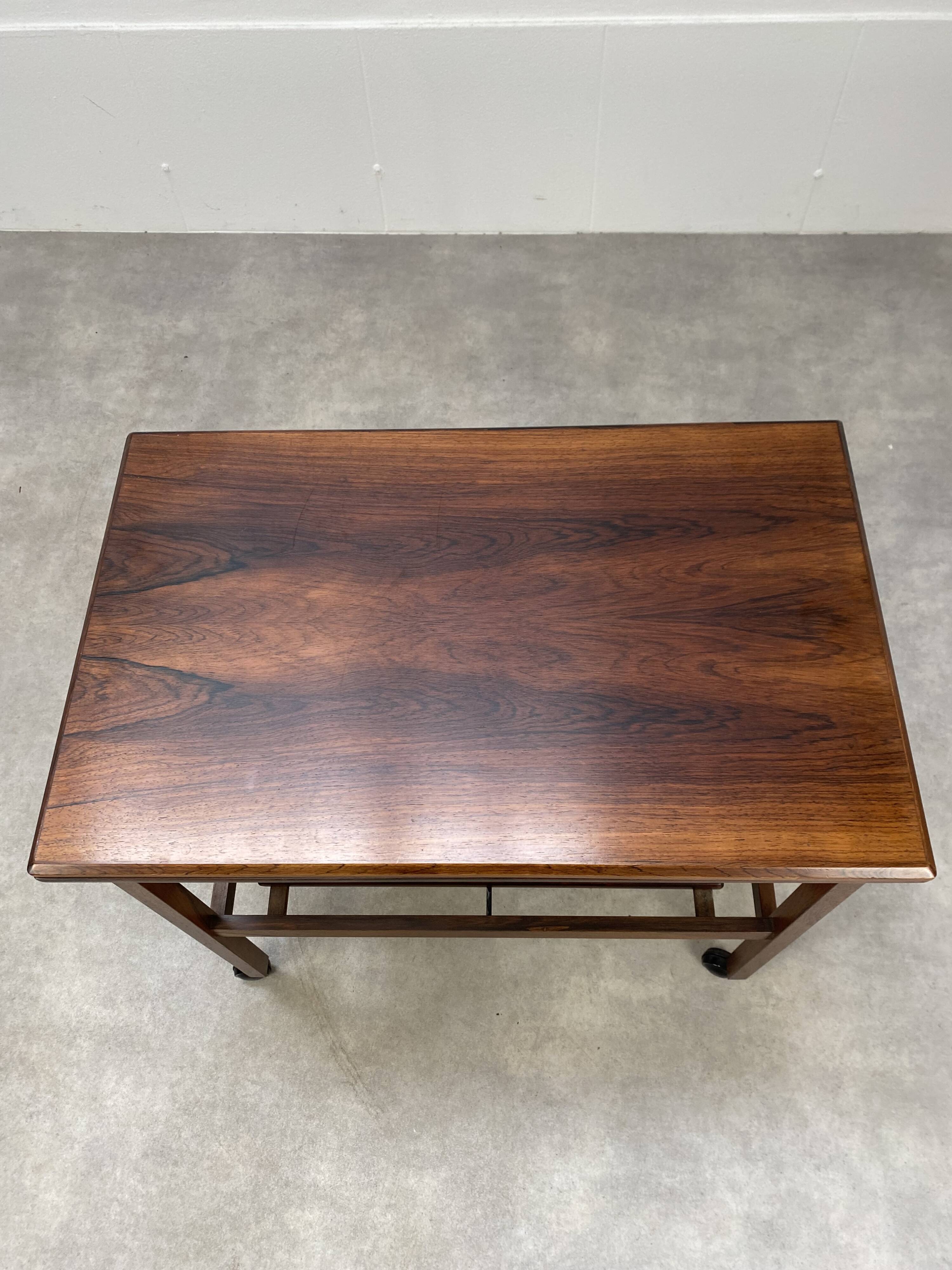 Scandinavian service arrebo mobler rosewood wallet tray