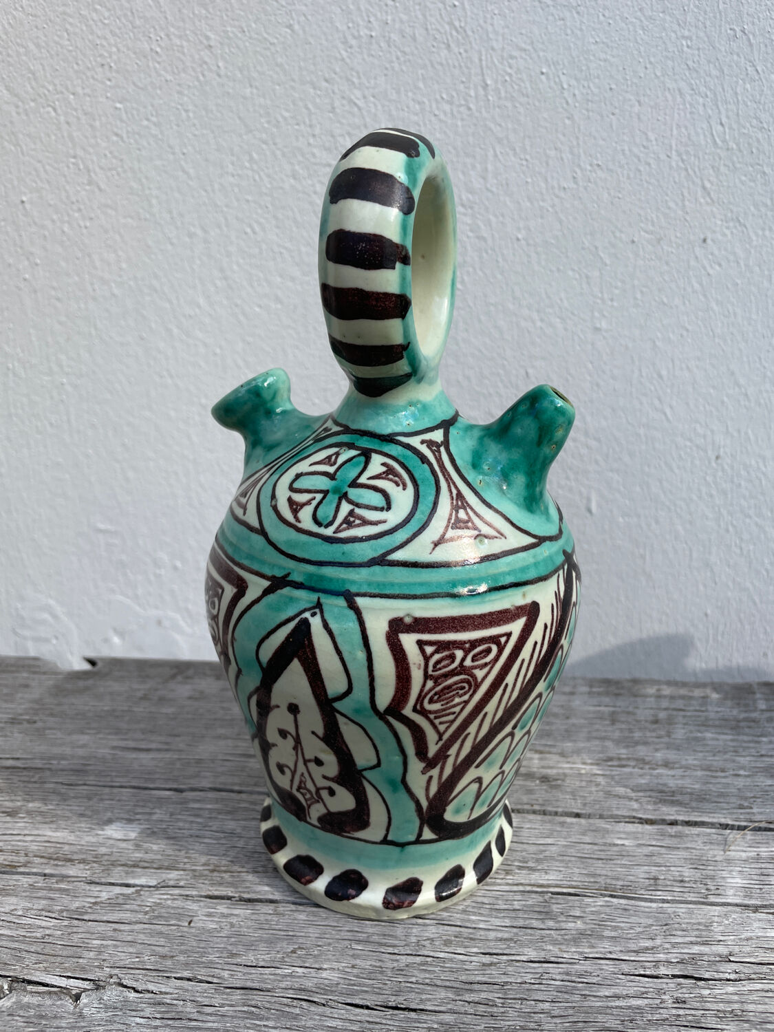 Antique Punter ceramic jar