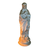 Plaster virgin statue dated 1854