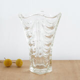 Vintage molded glass vase