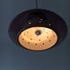 Doria Leuchten Germany Mid Century hanging lamp purple glass space age, 197