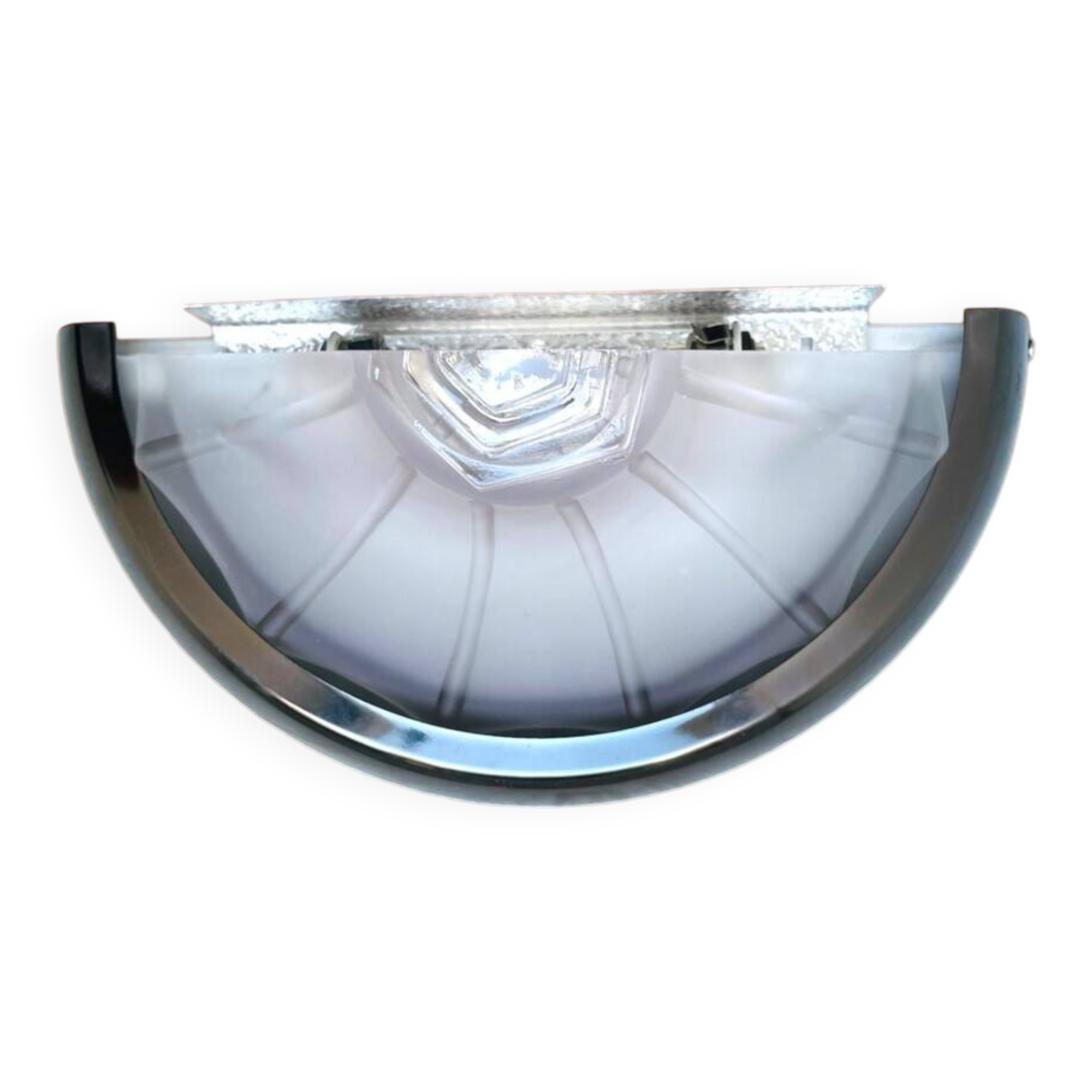 Art Deco style frosted glass wall sconce light