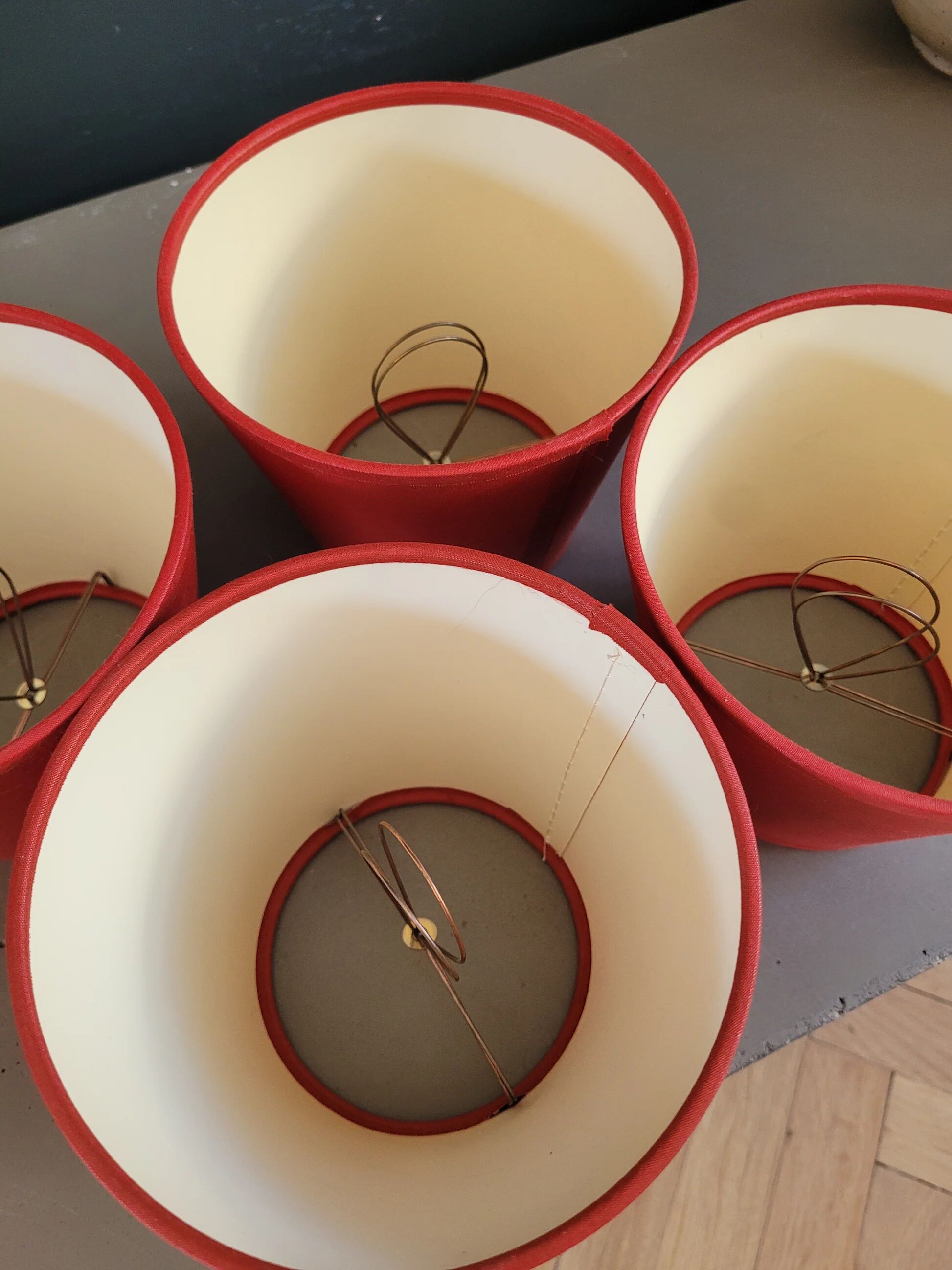 Set of 4 clip-on lampshades - Ref 730