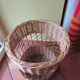 Wicker paper basket