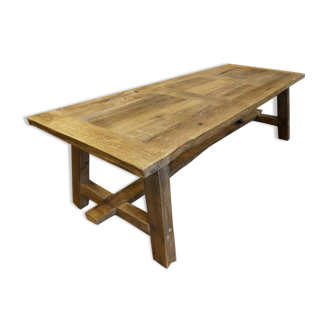 Farmhouse table chene massif centenary 240 x 100 cm