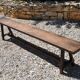 Rustic oak bench