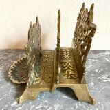 Vintage letter holder in gilded brass