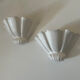 Pair of porcelain wall lamps France 1970