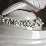 Triple white ceramic dove lamp