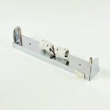 Paire de lampes murales en verre de Murano tubulaire du milieu du siècle de Hillebrand, années 1970.