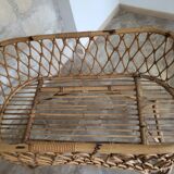 Rattan and wicker cradle