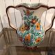 Vase ansé décor floral signé Cerart Monaco