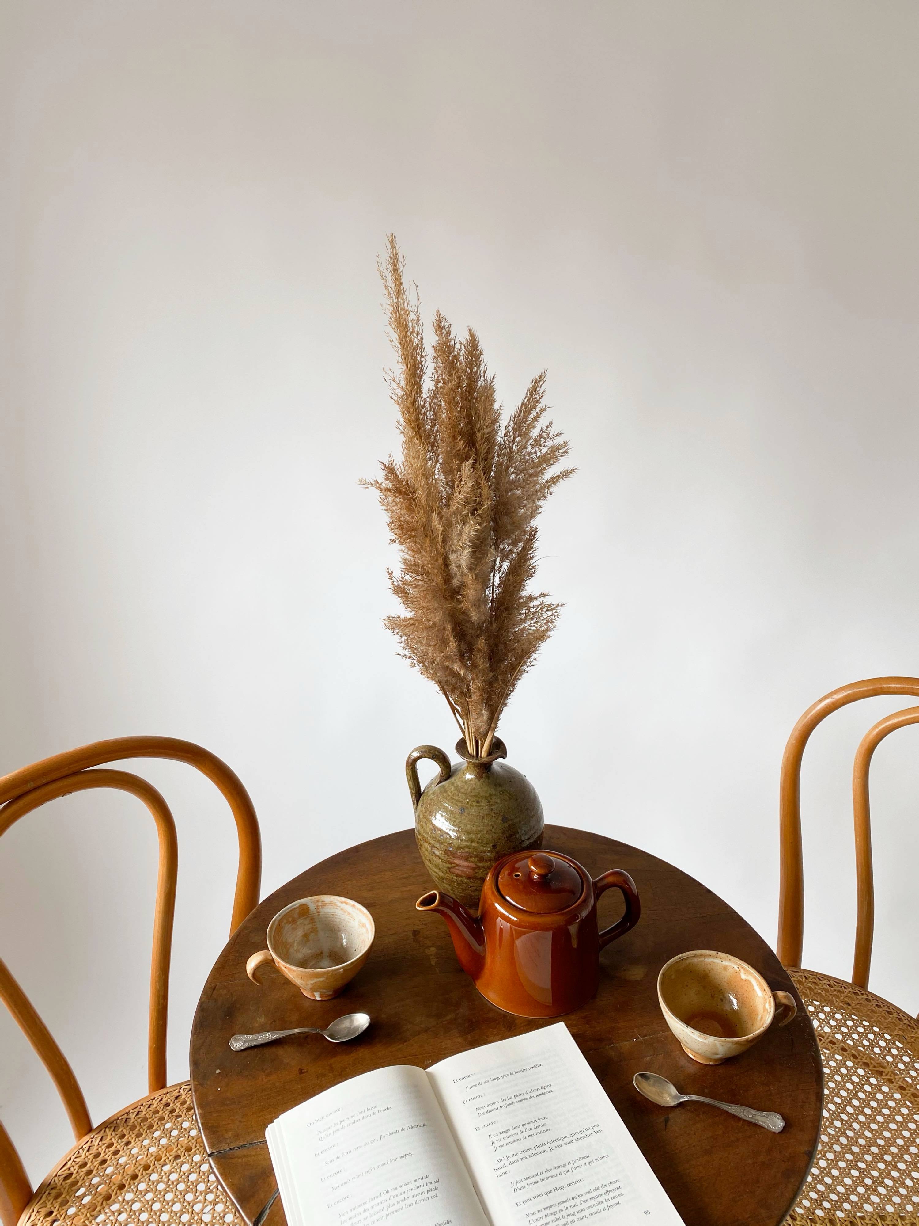 Pair Chairs bistro canage