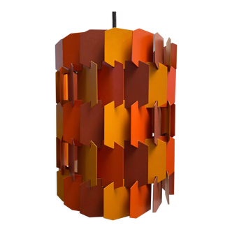 Facet-pop Hanging lamp by Louis Weisdorf for Lyfa Denmark - 1960s