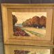 Watercolor Pierre Huvelliez 1891-1959 view park Palace of Versailles