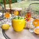 Vintage yellow plastic "apple" ice bucket from the 1970s.