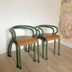 4 chaises d'école maternelle de Jacques Hitier, années 50