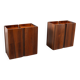Rare rosewood side cabinets Afra Tobia Scarpa for Maxalto