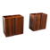Rare rosewood side cabinets Afra Tobia Scarpa for Maxalto