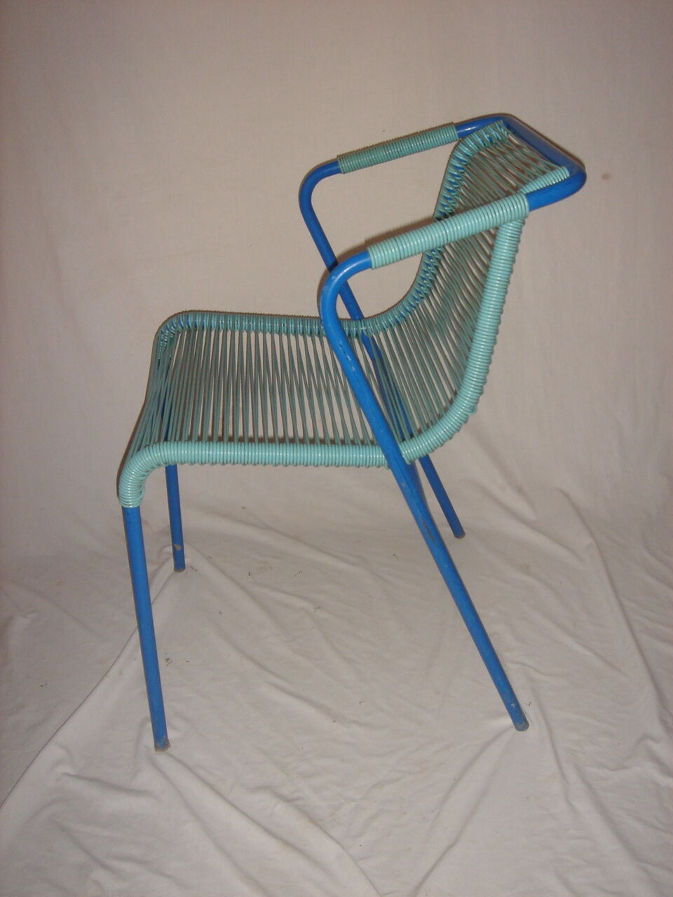 Armchair turquoise scoubidou exceptional!