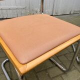 Pair of chairs by Marcel Breuer Cesca B32 skaï 1960